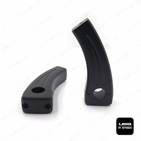 XKMT-4.5" Black Handlebar Pullback Risers Compatible With universal bikes (7/8" Hole Size Bar) Motorcycle [B012FGVG8G] in Saudi Arabia
