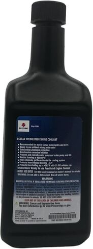 Three Pack Compatible with Suzuki Ecstar Prediluted Engine Coolant 990A0-02E10-01Q Contains Three Quarts and a Funnel in Saudi Arabia