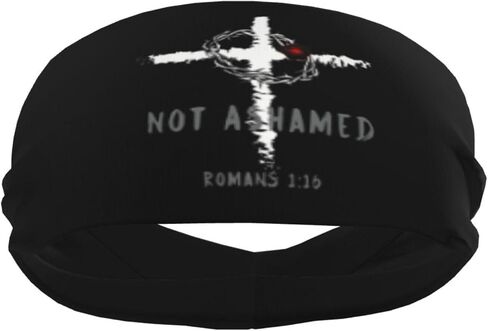 الإيمان المسيحي الديني يسوع رومانس 1:16 عصابات رياضية للرجال النساء ، رطوبة الفتل تجريب العائلة ، وعصا العرق للركض ، ركوب الدراجات ، كرة القدم ، اليوغا-5 in Kuwait