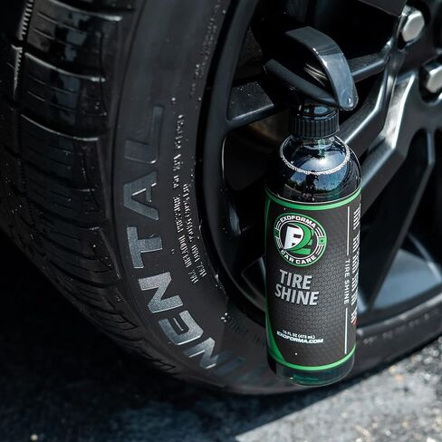 ExoForma Tire Shine - Solvent Based Durable Tire Dressing, Easy to Apply & Lasts Weeks On Tires, Leaves Behind a Matte & Satin Deep Black Look in Saudi Arabia