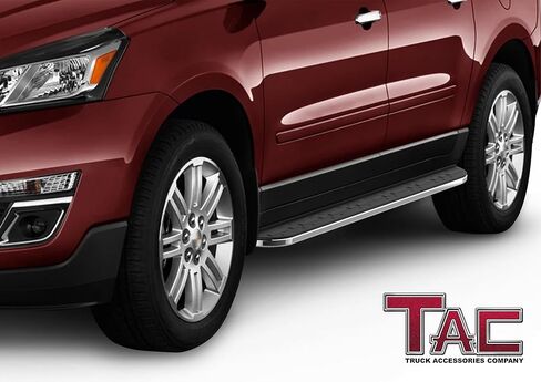 TAC COBRA Running لوحات متوافقة مع 2007-2017 Chevy Traverse | 2007-2016 GMC Acadia | 2017 Acadia Limited (استبعاد. Denali) | 2007-2009 جيب الألومنيوم الأسود على الطرق الوعرة الإكسسوارات الخارجية in Kuwait