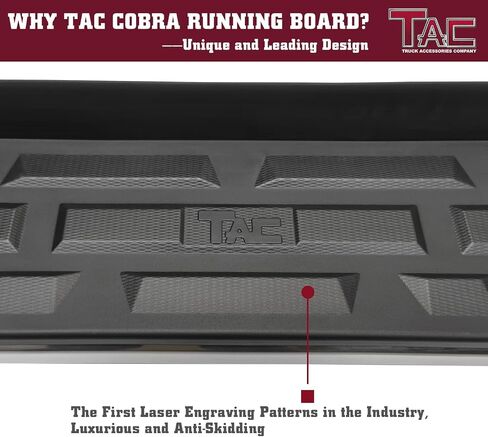 TAC COBRA Running لوحات متوافقة مع 2007-2017 Chevy Traverse | 2007-2016 GMC Acadia | 2017 Acadia Limited (استبعاد. Denali) | 2007-2009 جيب الألومنيوم الأسود على الطرق الوعرة الإكسسوارات الخارجية in Kuwait