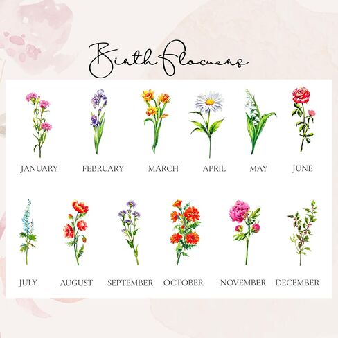 Personalized Birth Flower Name Ring Dish - Custom Floral Ceramic Jewelry Plate, Tray for Women, Bridesmaid, Daughter, Mom, Friends - Gift for Birthday, Christmas, Mother’s Day in Saudi Arabia