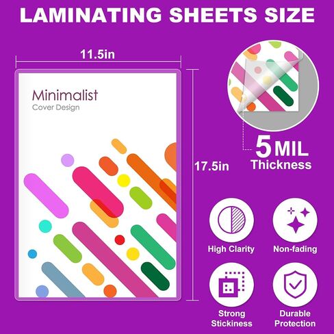 CAREGY Thermal Laminating Film Roll, 2 Pack, 1.5 Mil Laminate Rolls, 25" x 500', School Lamination(25" x 250'/Roll) in Kuwait