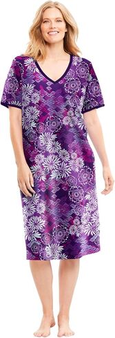 Dreams & Co. Plus Size Short T-Shirt Lounger in Kuwait