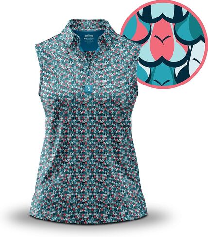 Bogey Bros Funny Golf Terts for Women - Predable Women's Golf Polo بدون أكمام - UPF 50 ، فتيل الرطوبة ، و Tagless in Kuwait