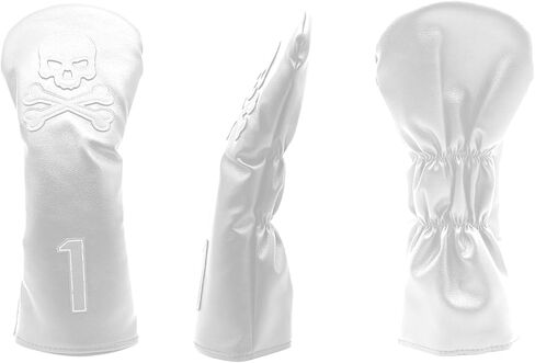 4 Pcs Golf Club Head Covers PU Leather Skull Golf Club Covers for Drivers, Fairway Woods, and Hybrids Fit Most Golf Clubs Golf Headcovers Set in Saudi Arabia