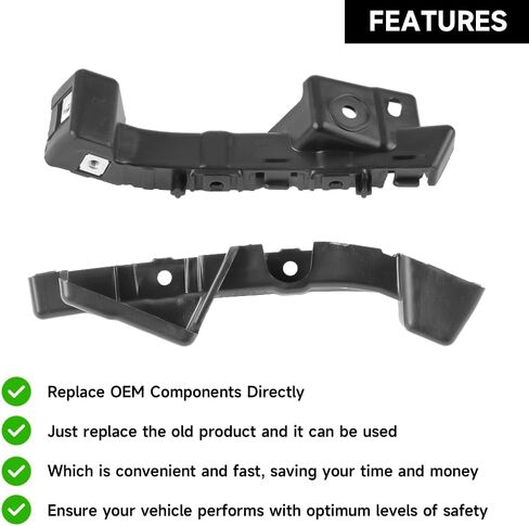 1 Pair Left and Right Side Front Bumper Bracket Bumper Retainer Support - Compatible for Chevy Malibu 2016-2022 - Replace Part 84081022 in Saudi Arabia
