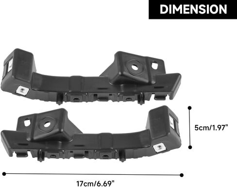 1 Pair Left and Right Side Front Bumper Bracket Bumper Retainer Support - Compatible for Chevy Malibu 2016-2022 - Replace Part 84081022 in Saudi Arabia