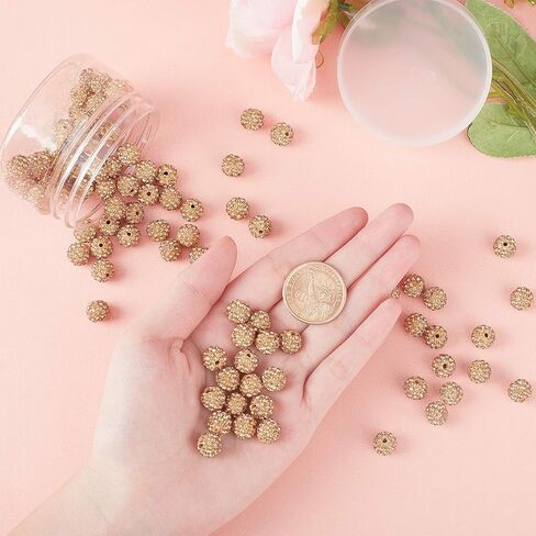 PH PandaHall 120pcs كريستال الخرز يوم الاستقلال الخرز 10mm الأحمر الأزرق الخرز بوليمر كلاي تمهيد ديسكو الكرة الخرز الحرفية الخرز ل4 يوليو الصداقة سوار قلادة القرط صنع المجوهرات in Saudi Arabia