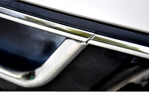 1 Pair Left&Right Side Rear Bumper Trim Bezels Stainless Steel Chrome for Golf Mk7 VII 5-Door Sedan 2018 Chromium Styling in Saudi Arabia