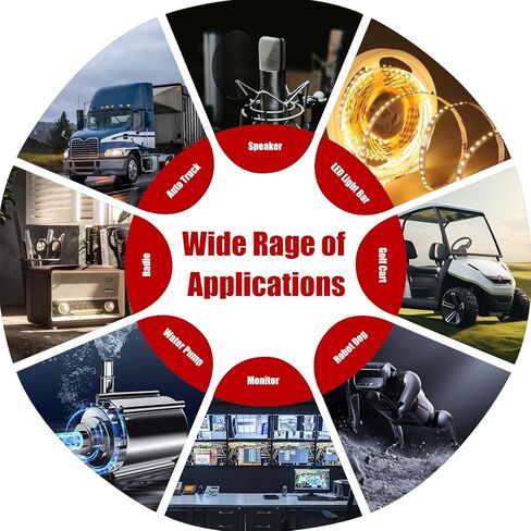 DC/DC Buck 8-32V to 5V Power Converter, Voltage Converter with Fuse to 5V5A 25W MAX Power Transformer Waterproof Step Down Module for Automotive, LED Lights, Boat Dock, Instruments. in Kuwait