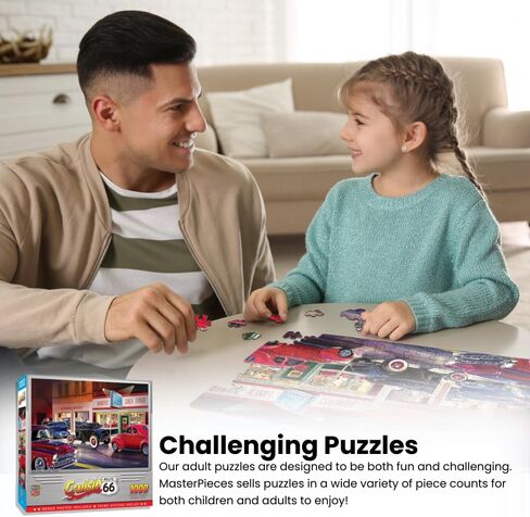 Masterpieces 1000 Piece Jigsaw Puzzle for Adults, Family, Or Kids - Route 66 Pitstop - 19.25"x26.75" in Saudi Arabia