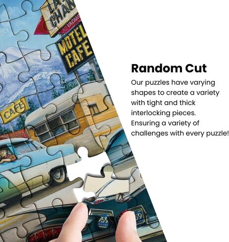 Masterpieces 1000 Piece Jigsaw Puzzle for Adults, Family, Or Kids - Route 66 Pitstop - 19.25"x26.75" in Saudi Arabia