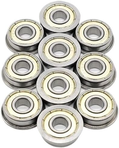 10pcs FR8ZZ Flanged Ball Bearing 1/2" x1-1/8 x5/16 Double Sealed Chrome Steel Flange Bearing 12.7x28.575x7.938mm in Saudi Arabia