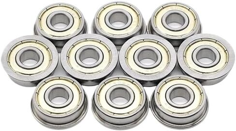 10pcs FR8ZZ Flanged Ball Bearing 1/2" x1-1/8 x5/16 Double Sealed Chrome Steel Flange Bearing 12.7x28.575x7.938mm in Saudi Arabia