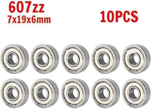 10pcs محامل مصغرة 685zz 608z 625zz صامتة صغيرة تحمل أخدود عميق محمل كرة كربونية من أجل سكوتر لوح التزلج (608zz-8x22x7mm) in Saudi Arabia