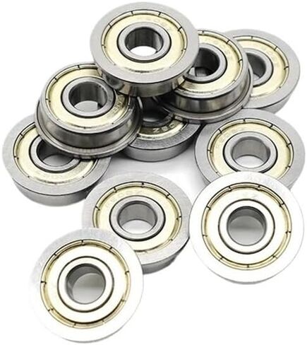 10pcs FR8ZZ Flanged Ball Bearing 1/2" x1-1/8 x5/16 Double Sealed Chrome Steel Flange Bearing 12.7x28.575x7.938mm in Saudi Arabia