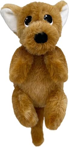 KONG Comfort Pups فراء قطيفة منخفض الحشو وضوضاء مجعدة مع صرير (صغير، بيير) in Saudi Arabia