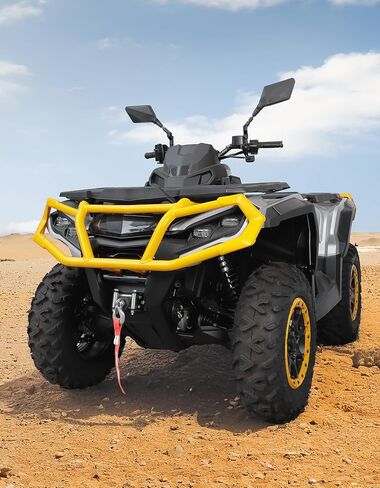 KEMIMOTO ATV Mirrors, 8MM 10MM Foldable Motorcycle Mirrors with 7/8" Handlebar Mounts, Clear Vision fit ATV Motorcycle Scooter Bike, Compatible with Polaris Sportsman, Outlander, Raptor in Saudi Arabia