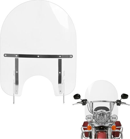 HeCasa 29 "× 22" الزجاج الأمامي للدراجات النارية واضحة الزجاج الأمامي متوافق مع هارلي تورنج رود كينج فليرس فليرس 1994-2024 W/BRACKET القابلة للفصل السريع in Saudi Arabia