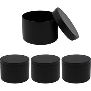 4 قطع من علب الشموع من جاكوي، علب معدنية 8oz، حاويات شموع لصنع الشموع، الحرف الفنية، حاوية تخزين، تخزين التوابل، 80 مم × 60 مم/3.15 بوصة × 2.36 بوصة in Kuwait