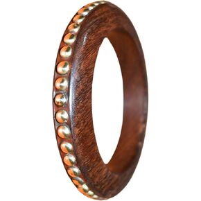 سوار Banglehandmade الخشبي الطبيعي المصنوع يدويًا خمر سوار خشبي طبيعية بسيطة للنساء المجوهرات. in Kuwait