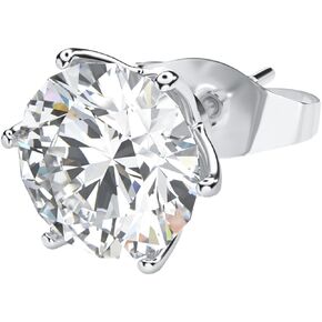 14K Solid Gold over S925 Silver 0.1-2 Carat Diamond VVS1 Earrings,Stylish Floral Six-Prong Stud Earrings, Classic Jewelry for Her in Saudi Arabia