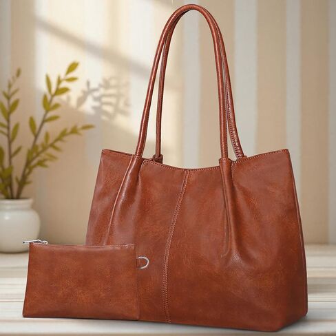 حقيبة حمل كبيرة للنساء عمل نباتي جلود 16L حقائب اليد للسيدات النساء الكتف الكبيرة للسفر in Kuwait