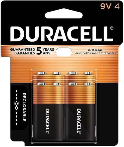 CopperTop Alkaline Batteries, 9V, 4/PK in Saudi Arabia