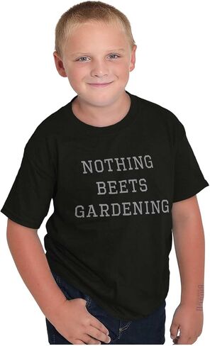 Funny Nothing Beets Gardening Pun Crewneck T Shirts Boy Girl in Saudi Arabia