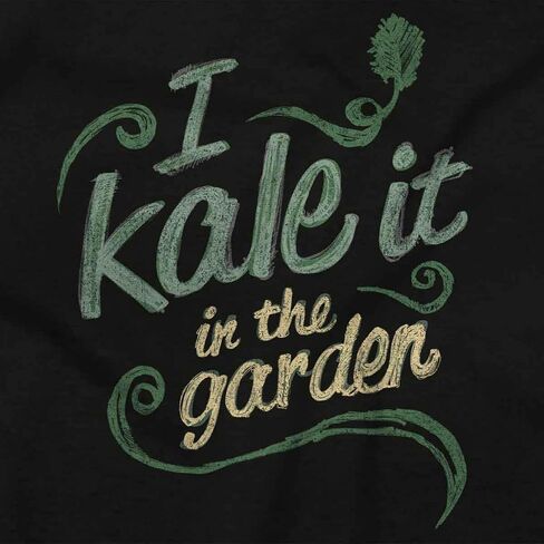 Funny Plant Pun Kale It in The Garden Crewneck T Shirts Boy Girl in Saudi Arabia