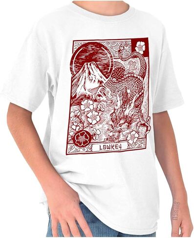 Traditional Chinese Dragon Lowkey Crewneck T Shirts Boy Girl in Saudi Arabia
