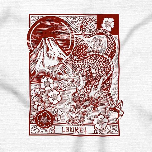 Traditional Chinese Dragon Lowkey Crewneck T Shirts Boy Girl in Saudi Arabia