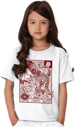 Traditional Chinese Dragon Lowkey Crewneck T Shirts Boy Girl in Saudi Arabia