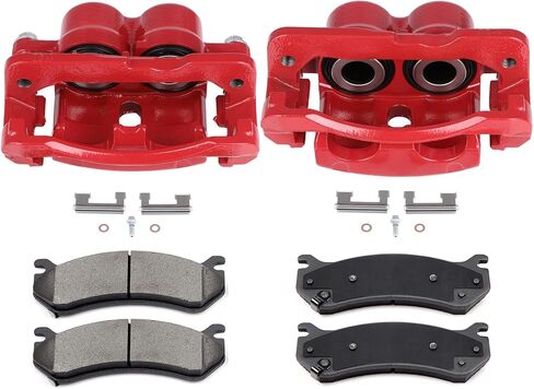 SCITOO Rear Brake Kit [4] Brake Pads [2] Brake Rotors [2] Brake Disc Calipers w/Bracket Compatible With 2000-2005 for Ford for Excursion in Saudi Arabia