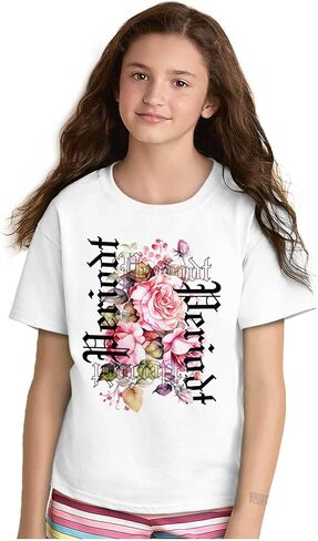 Brisco Brands Urban Streetwear Periodt Flowers Crewneck T Shirts Boy Girl in Saudi Arabia