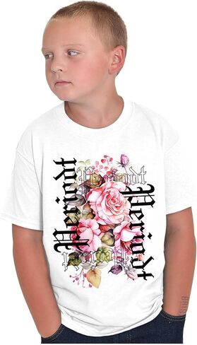 Brisco Brands Urban Streetwear Periodt Flowers Crewneck T Shirts Boy Girl in Saudi Arabia