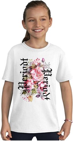 Brisco Brands Urban Streetwear Periodt Flowers Crewneck T Shirts Boy Girl in Saudi Arabia