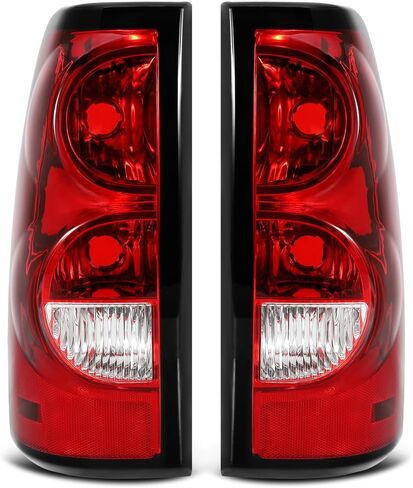 ELH Tail Lights Assembly Fit For 2003 2004 2005 2006 Chevy Silverado 03 Silverado 04 Silverado 05 Silverado 06 Silverado Rear Brake Lamp Black Trim Left And Right Side in Saudi Arabia