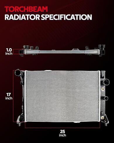 استبدال مشعاع الألومنيوم Torchbeam CU2979 لسيارة أوتلاندر 2010-2013، أوتلاندر سبورت 2011-2013، لانسر 2008-2014 in Kuwait