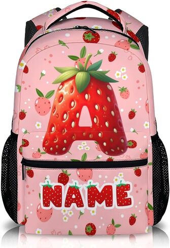 Kids Backpack, Custom Cute Unicorn Bookbag for Girls 6-8, Initial Gift for Birthday, 17 Inch Leisure Monogram Backpack for School Preschool Elementary Kindergarten in Kuwait