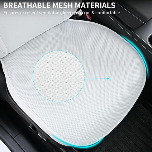 2025 أغطية المقعد السفلى للخط في Tesla Model 3/y Juniper/Highland [شبكة تنفس ومكافحة الانزلاق وقابلة للغسل] 2pcs حماة المقاعد لـ Tesla Model Y Model 3 الملحقات 2026 2025-2017 أسود in Kuwait