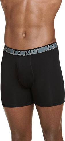 Jockey Men's Underwear Active Microfiber 5" Boxer Brief - 6 Pack in Saudi Arabia