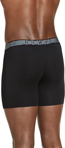Jockey Men's Underwear Active Microfiber 5" Boxer Brief - 6 Pack in Saudi Arabia
