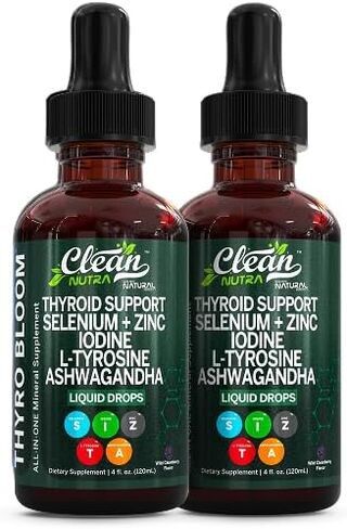 قطرات ملحق السائل التغذية النظيف-2 عبوة-مع الزنك ، L-tyrosine و Ashwagandha in Kuwait