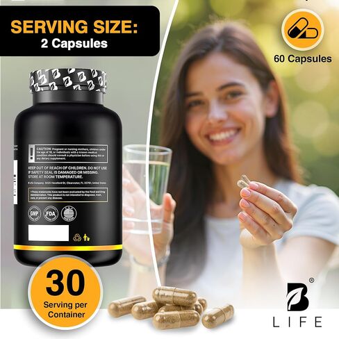 مكملات Ashwagandha العضوية-KSM-66-60 كبسولات نباتية-إمدادات مدتها 30 يومًا | أشواغاندا النقي للنساء والرجال | طقوس مصنع متعدد الفيتامينات بديل للإجهاد والمزاج in Kuwait