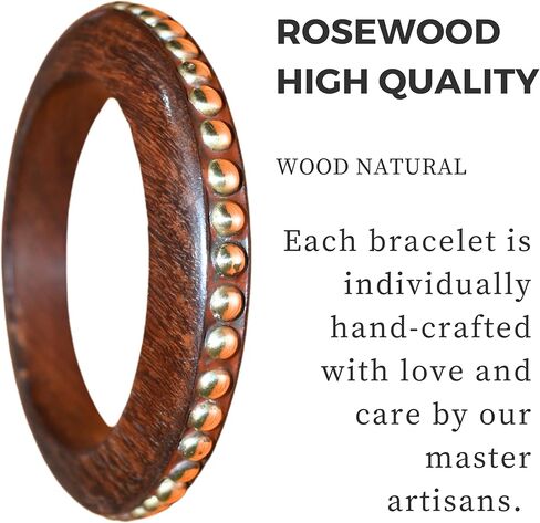 سوار Banglehandmade الخشبي الطبيعي المصنوع يدويًا خمر سوار خشبي طبيعية بسيطة للنساء المجوهرات. in Kuwait