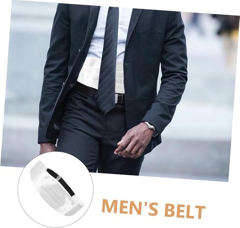 cummerbund الأنيقة للاظهارة فرقة الخصر للرجال أنيقة مريحة ملائمة لحفلات الزفاف الخاصة بالمناسبات الخاصة in Kuwait