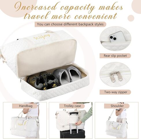 4 PCS MR و MRS Duffel Bag مجموعة 2 أكياس صالة ألعاب رياضية في شهر العسل مع مقصورة أحذية وعلامتين للأمتعة لزفاف الزفاف هدية شهر العسل in Saudi Arabia